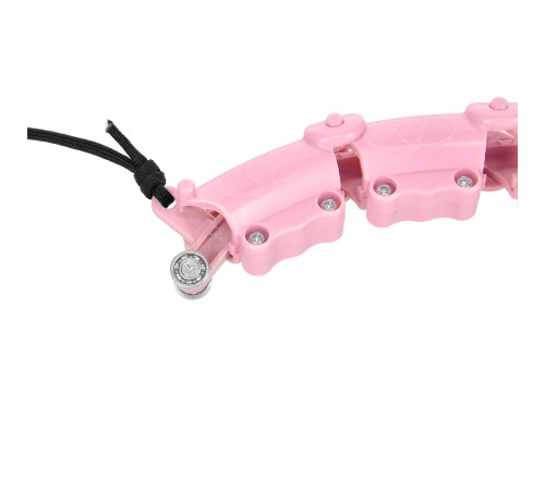 Хула-хуп масажний HMS HHW02 з навантаженням та поясом для схуднення BR163, рожевий