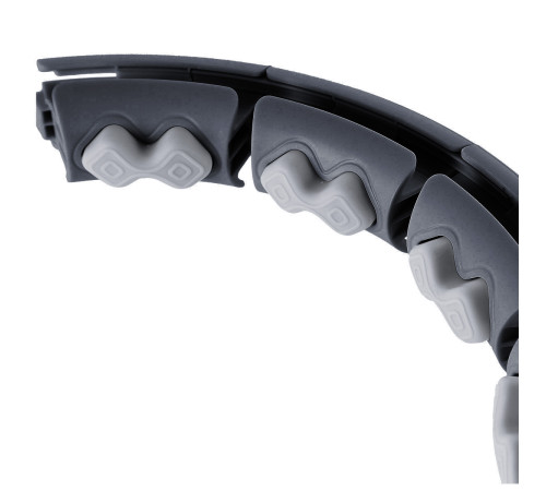 Хула-хуп HMS HHW06 з лічильником, навантаженням та поясом для схуднення BR163, чорний