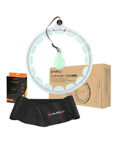 Хула-хуп HMS HHW06 з лічильником, навантаженням та поясом для схуднення BR163, м'ятний