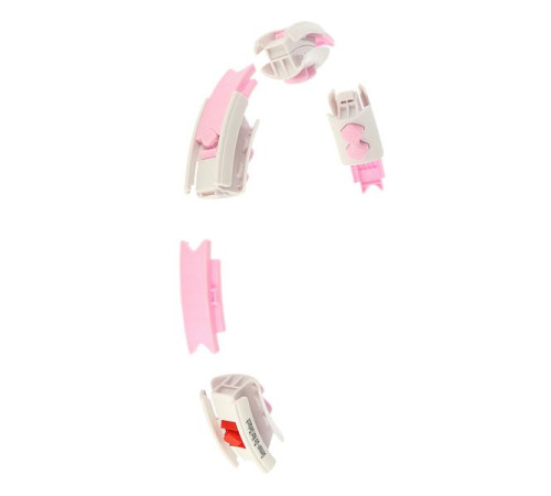 Хула-хуп HMS HHW06 з лічильником, навантаженням та поясом для схуднення BR163, рожевий