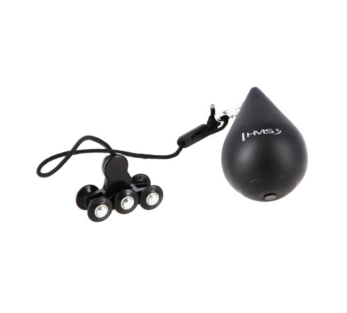 Хула-хуп масажний HMS HHM12 з навантаженням та поясом для схуднення BR163 Plus Size, чорний