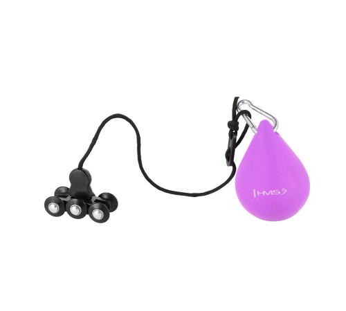 Хула-хуп масажний HMS HHM12 з навантаженням та поясом для схуднення BR163 Plus Size, фіолетовий