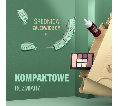 Хула-хуп магнітний HMS HHM14 з лічильником, навантаженням та поясом для схуднення BR163, зелений