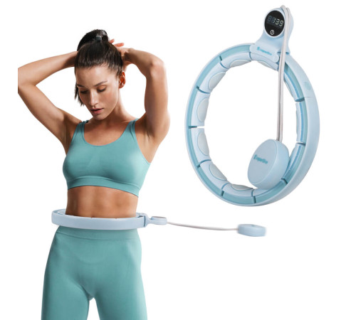Хула-хуп з магнітами та обважнювачами inSPORTline Weight Hoop Flex Flex 69-117,5 см