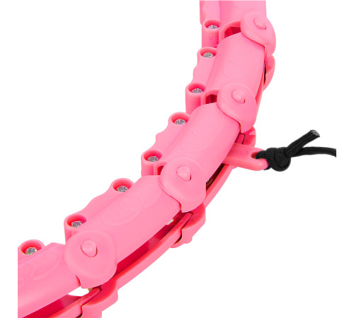 Хула-хуп масажний One Fitness OHA02 з навантаженням, рожевий