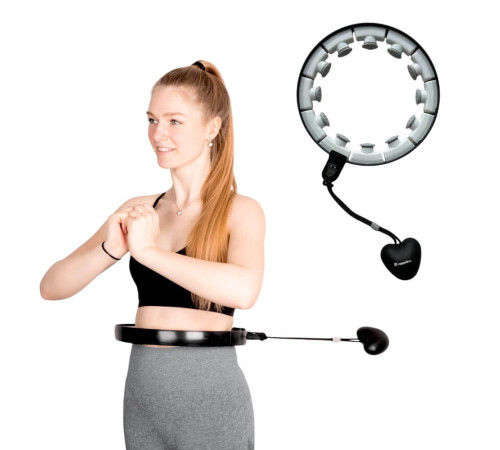 Хула-хуп з магнітами та обважнювачами inSPORTline Weight Hoop Feel 69-108 см