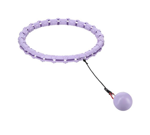 Хула-хуп масажний One Fitness OHA02 з навантаженням, фіолетовий