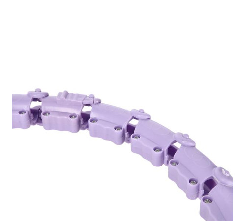 Хула-хуп масажний One Fitness OHA02 з навантаженням, фіолетовий