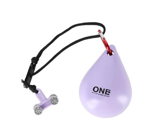Хула-хуп масажний One Fitness OHA02 з навантаженням, фіолетовий