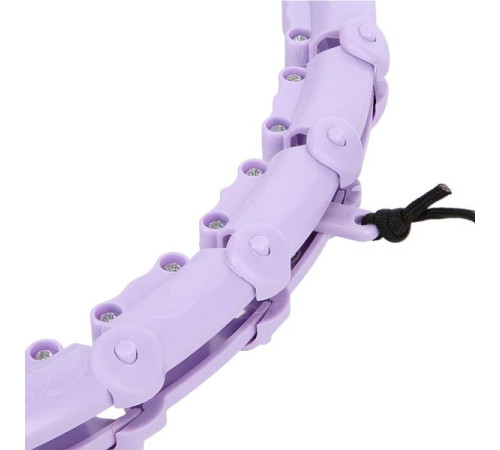 Хула-хуп масажний One Fitness OHA02 з навантаженням та поясом для схуднення BR160, фіолетовий