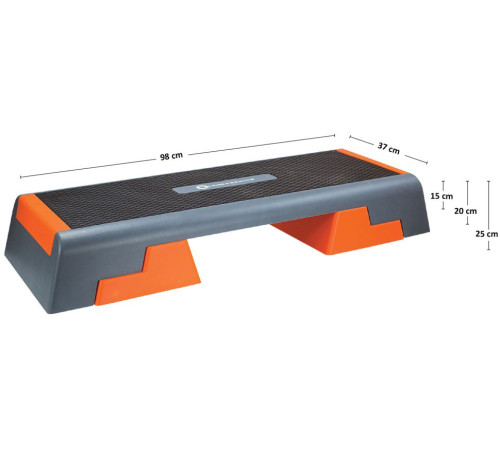 Степ-платформа HMS Step AS007 - сіро-помаранчева