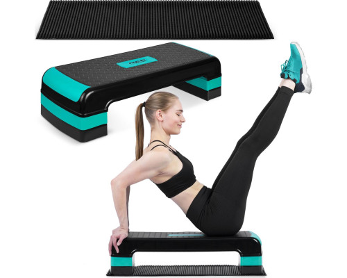 Степ-платформа Neo-Sport Step NS-402 - чорно-бірюзова