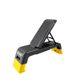 Степ-платформа з регульованою спинкою WCG Pro + еспандери