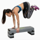 Степ-платформа HMS AS005 AEROBIC STEP, сіро-чорна