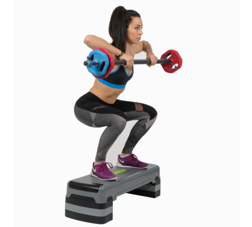 Степ-платформа HMS AS005 AEROBIC STEP, сіро-чорна