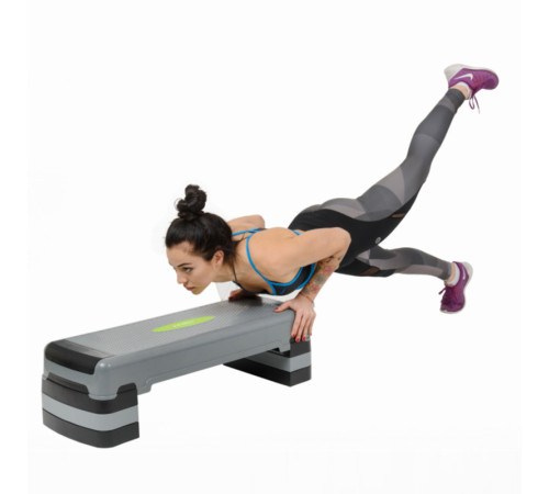 Степ-платформа HMS AS005 AEROBIC STEP, сіро-чорна