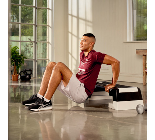 Степ-платформа Reebok Step, чорно-біла
