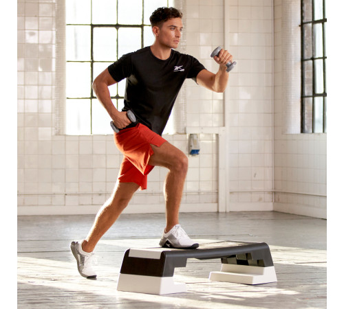 Степ-платформа Reebok Step, чорно-біла