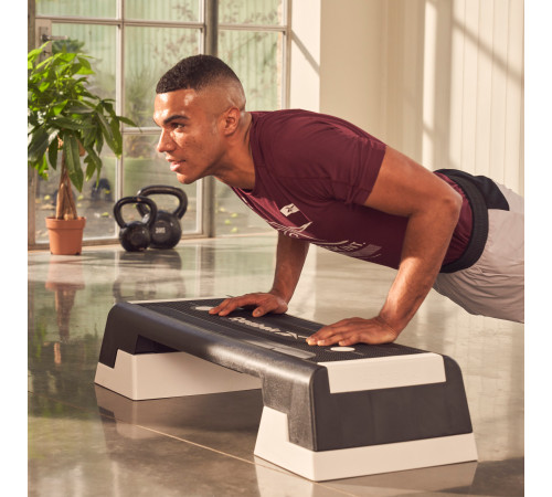 Степ-платформа Reebok Step, чорно-біла