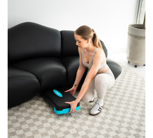 Степ-платформа HMS AS002, чорно-блакитна