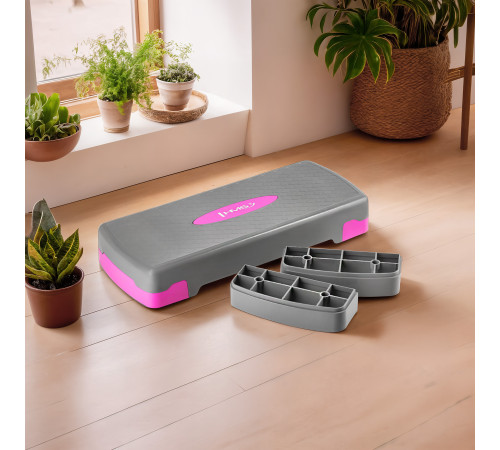 Степ-платформа HMS AS003, сіро-рожева