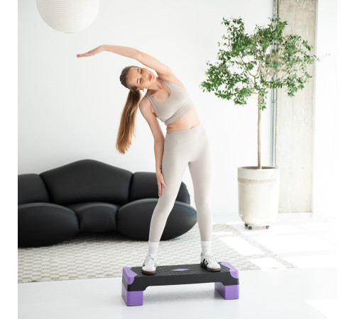 Степ-платформа з балансуванням HMS AS008L чорно-фіолетова