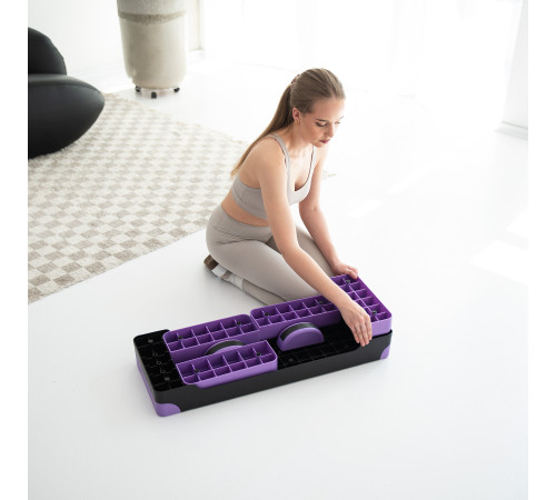 Степ-платформа з балансуванням HMS AS008L чорно-фіолетова