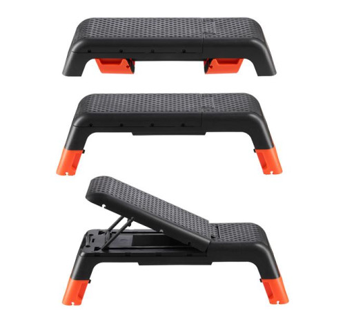 Степ-платформа з функцією лави HMS AS009 PRO, чорно-помаранчева