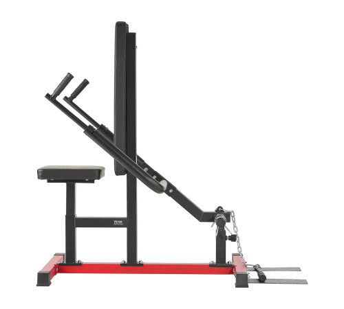 Тренажер для жиму VEVOR 204 кг, чорно-червоний