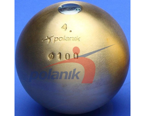 М'яч латунний змагальний Polanik 4 кг, діам. 100 мм; IAAF I-00-0198<br>