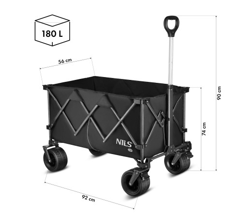Візок розкладний NILS CAMP NC2604 180 л