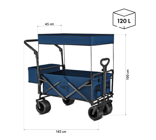 Візок розкладний NILS CAMP NC2605 120 л