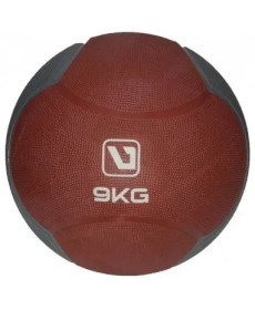 Медбол MEDICINE BALL 9кг-286 мм, червоно-сірий