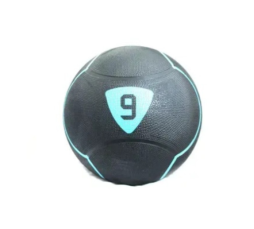 Медбол SOLID MEDICINE BALL 9кг, чорно-бірюзовий
