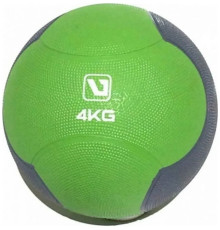 Медбол LiveUp MEDICINE BALL 4кг-216 мм, зелено-сірий