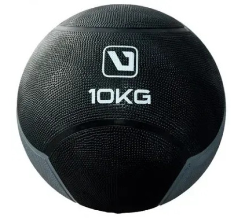 Медбол MEDICINE BALL10 кг-286 мм, чорно-сірий