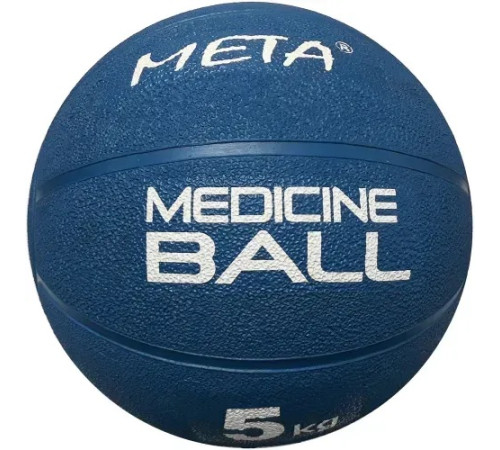 Медбол Meta Colour Medicine Ball 5 кг, 27 см, синьо-білий