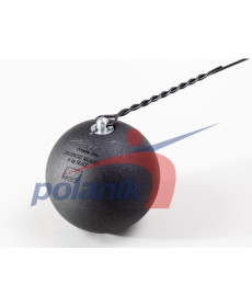 Сталевий змагальний молот 6 кг Polanik Premium Line Ziolkowski Hammer BLACK, IAAF I-17-0856