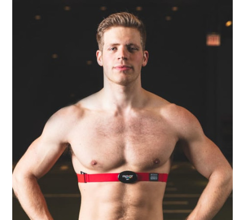 Пояс для вимірювання серцевого ритму Myzone MZ-3, чорно-червоний