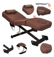Масажний стіл ZEN Lift Pro HOT!Zone коричневий