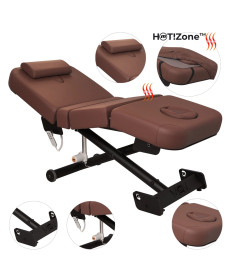 Масажний стіл ZEN Lift Pro HOT!Zone коричневий
