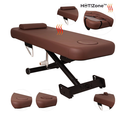 Масажний стіл ZEN Lift Core HOT!Zone коричневий