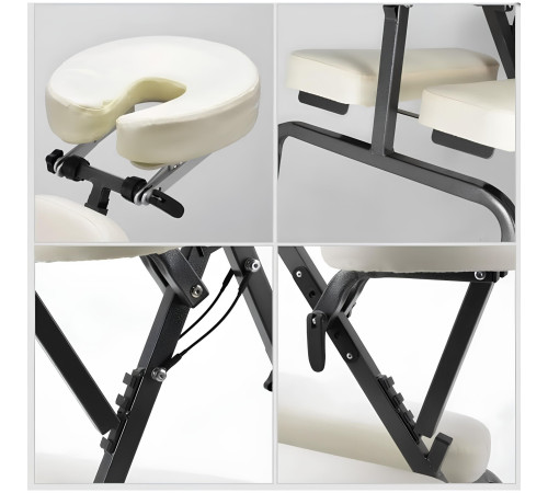 Масажний стілець з сумкою Relax HY‑1002, бежевий