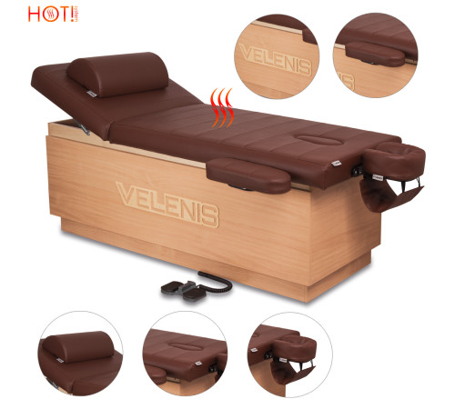 Масажний стіл Velenis P HOT! коричневий