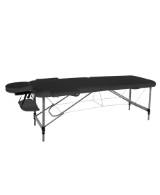 Масажний стіл inSPORTline Morrani 2-Section Aluminum, чорний