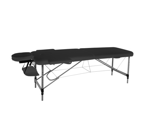 Масажний стіл inSPORTline Morrani 2-Section Aluminum, чорний