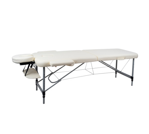 Масажний стіл inSPORTline Morrani 2-Section Aluminum, чорний