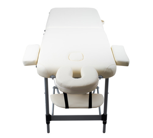 Масажний стіл inSPORTline Morrani 2-Section Aluminum, чорний