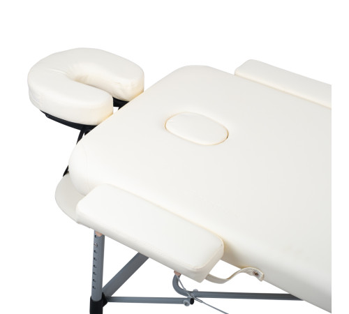Масажний стіл inSPORTline Morrani 2-Section Aluminum, бежевий