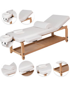 Масажний стіл Spa Plus MAX! білий